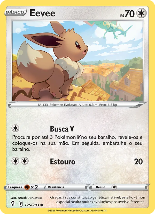 Eevee Céus em Evolução 125/203
