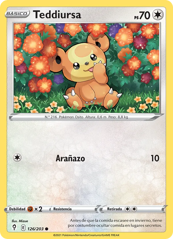 Teddiursa Cielos Evolutivos 126/203