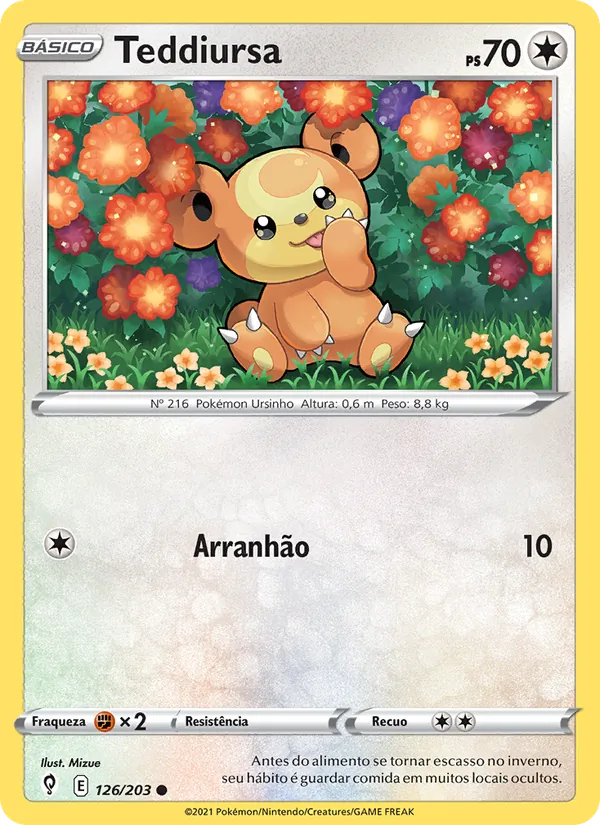Teddiursa Céus em Evolução 126/203