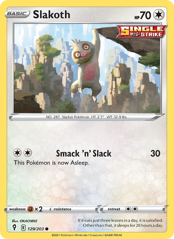 Slakoth Evolving Skies 129/203
