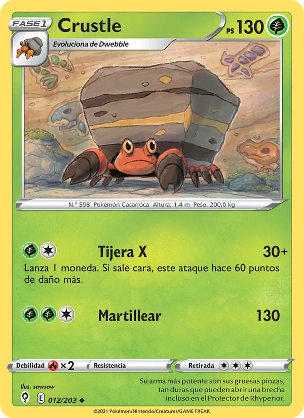 Crustle Cielos Evolutivos 12/203