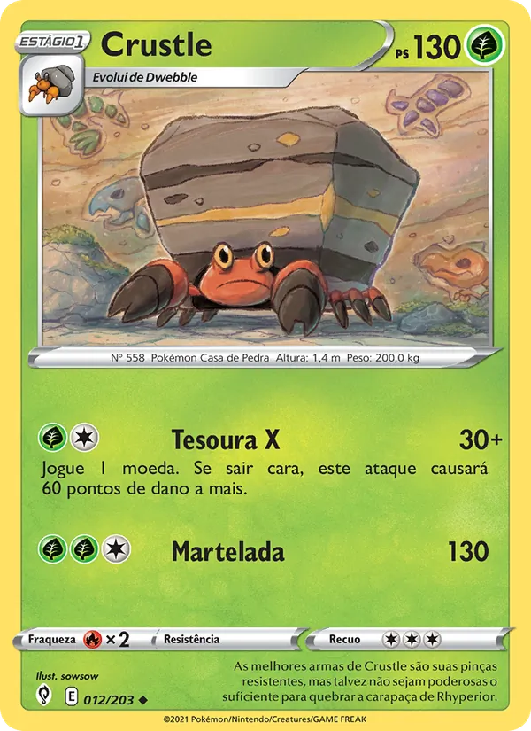 Crustle Céus em Evolução 12/203