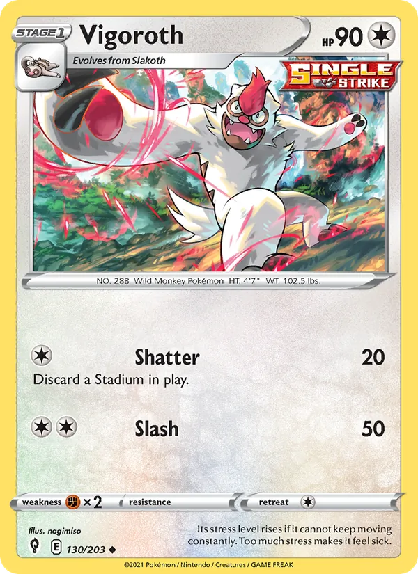 Vigoroth Evolving Skies 130/203