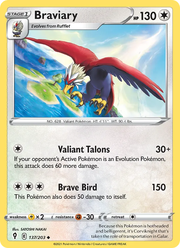 Braviary Evolving Skies 137/203