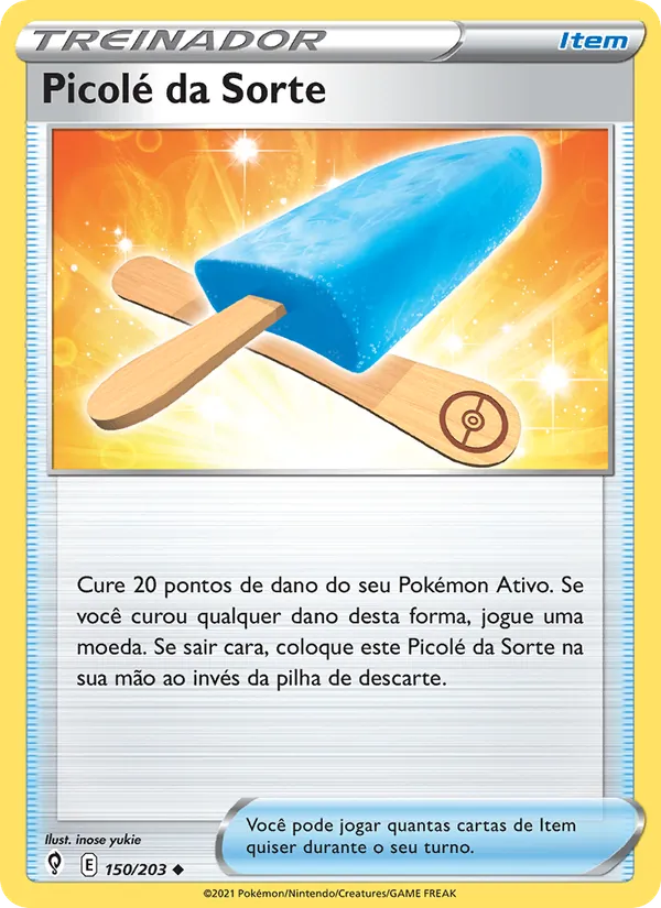 Picolé da Sorte Céus em Evolução 150/203