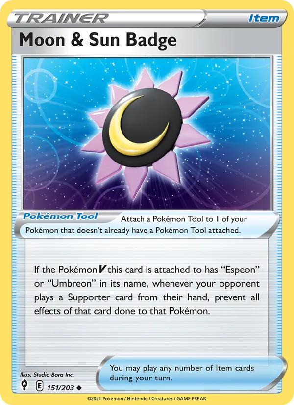Moon & Sun Badge Evolving Skies 151/203