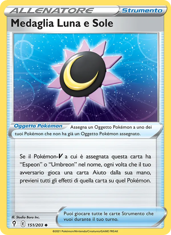 Medaglia Luna e Sole Evoluzioni Eteree 151/203