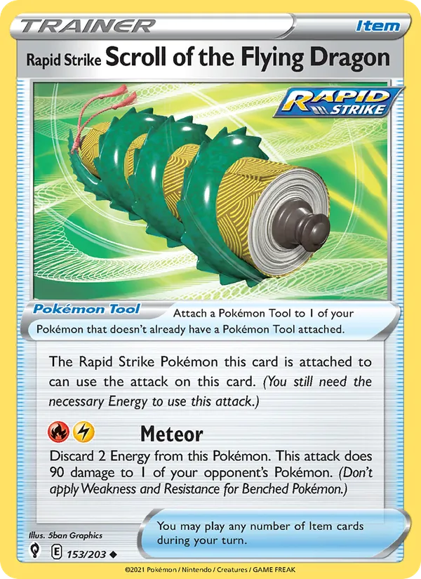 Rapid Strike Scroll of the Flying Dragon Evolving Skies 153/203