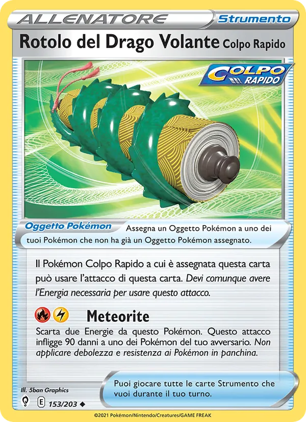 Rotolo del Drago Volante Colpo Rapido Evoluzioni Eteree 153/203