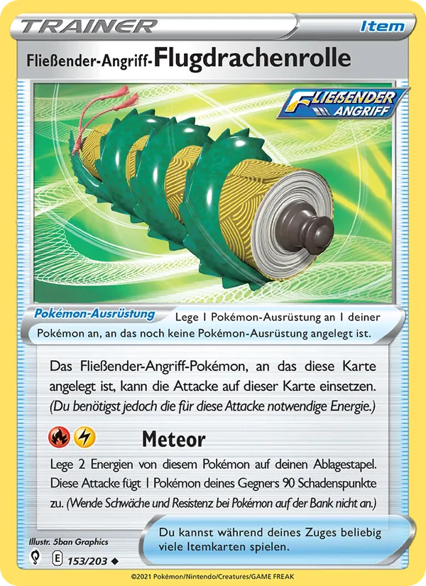 Fließender-Angriff-Flugdrachenrolle Drachenwandel 153/203