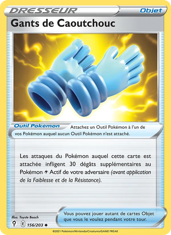 Gants de Caoutchouc Évolution Céleste 156/203