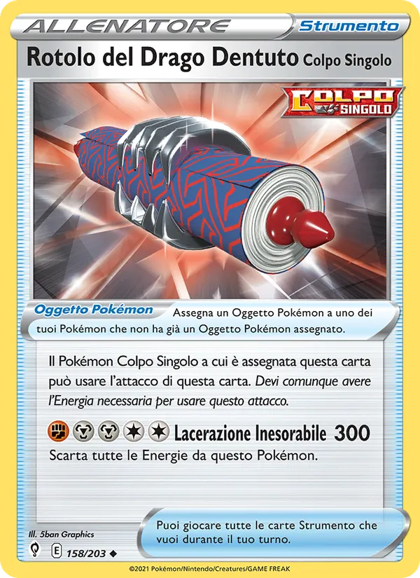 Rotolo del Drago Dentuto Colpo Singolo Evoluzioni Eteree 158/203