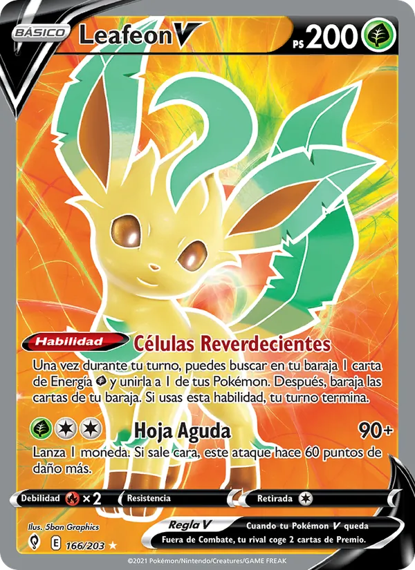 Leafeon V Cielos Evolutivos 166/203