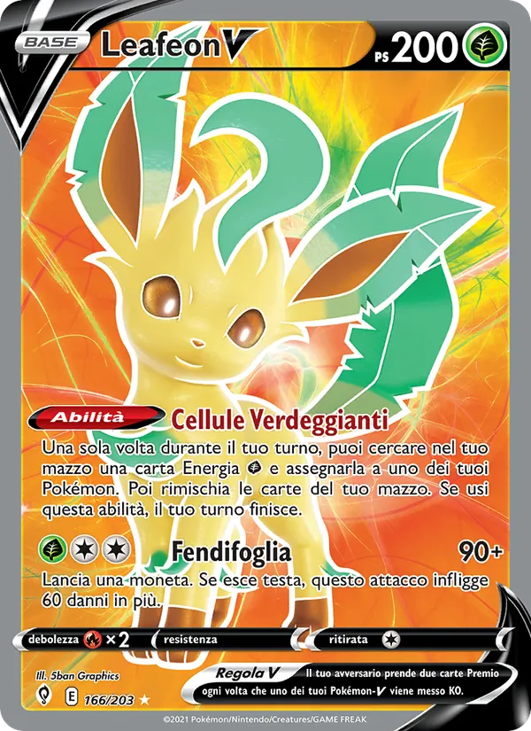 Leafeon V Evoluzioni Eteree 166/203