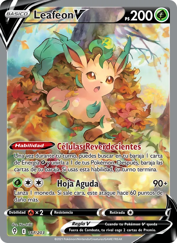 Leafeon V Cielos Evolutivos 167/203