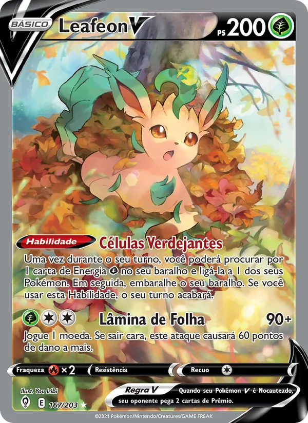 Leafeon V Céus em Evolução 167/203