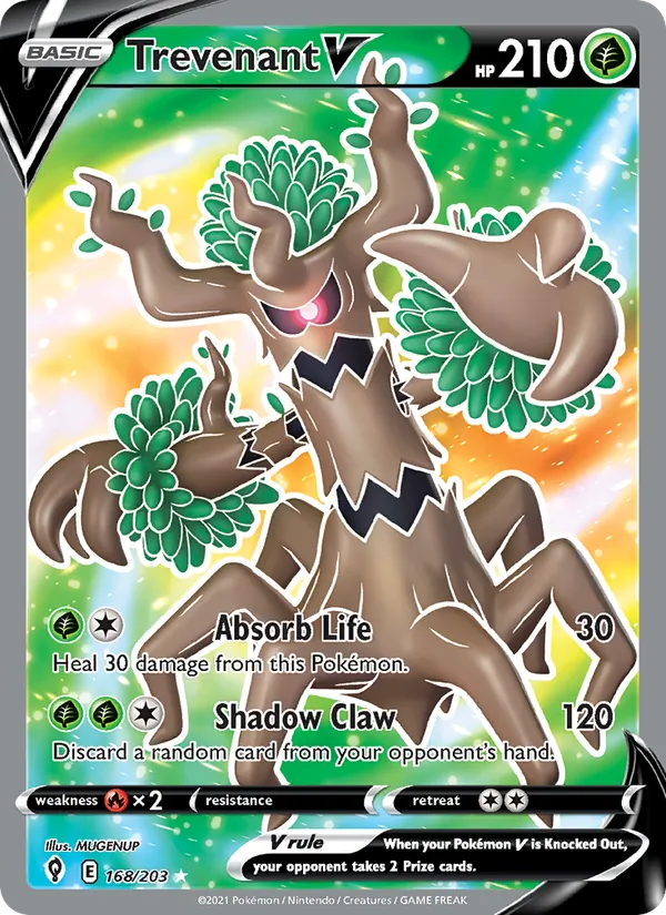 Trevenant V Evolving Skies 168/203
