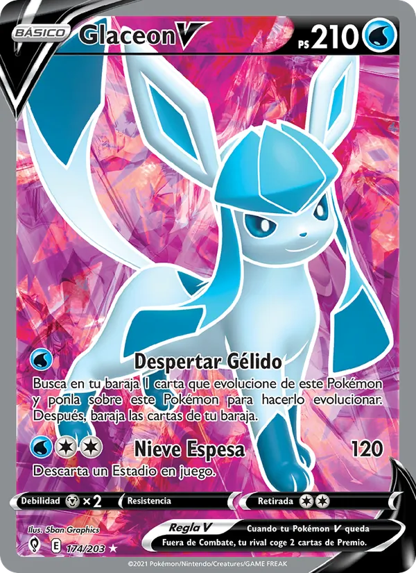 Glaceon V Cielos Evolutivos 174/203