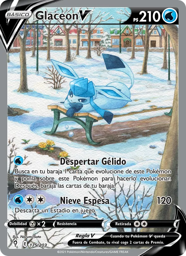 Glaceon V Cielos Evolutivos 175/203