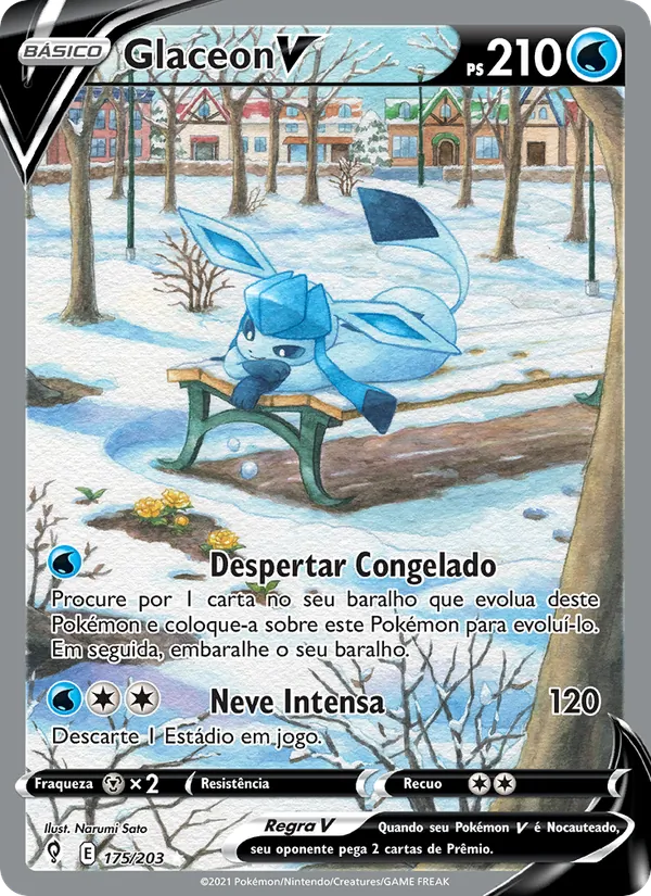 Glaceon V Céus em Evolução 175/203