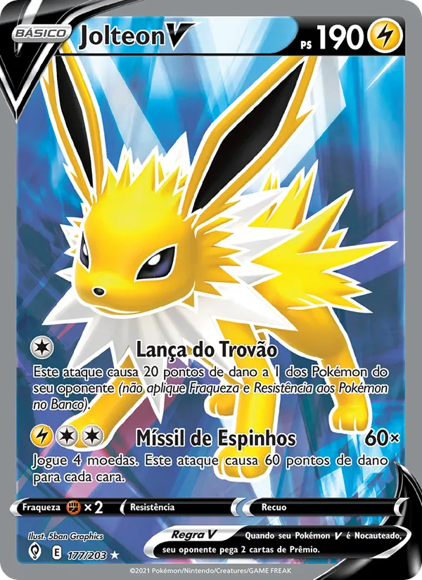Jolteon V Céus em Evolução 177/203