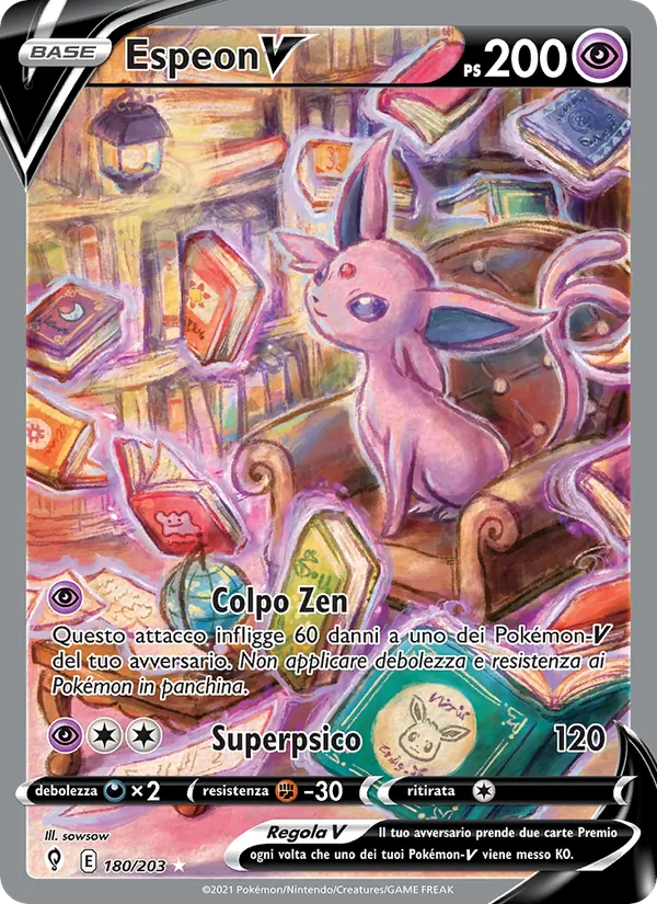 Espeon V Evoluzioni Eteree 180/203