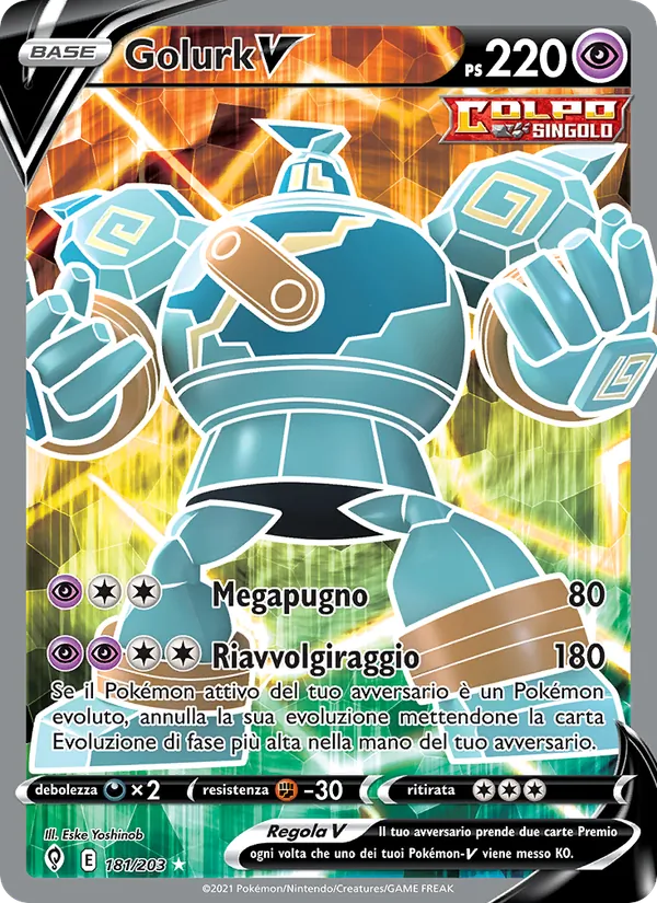 Golurk V Evoluzioni Eteree 181/203