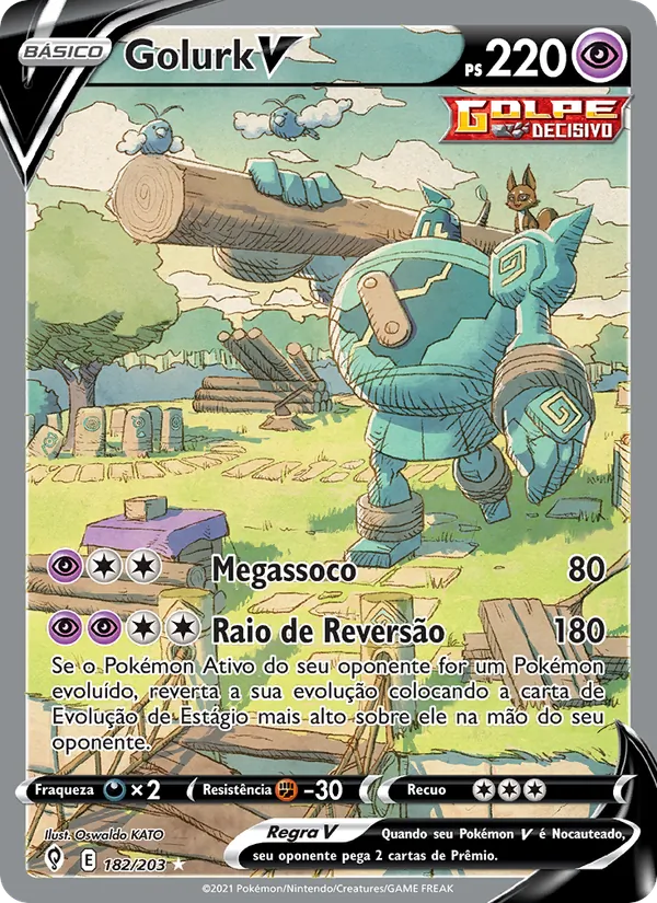 Golurk V Céus em Evolução 182/203