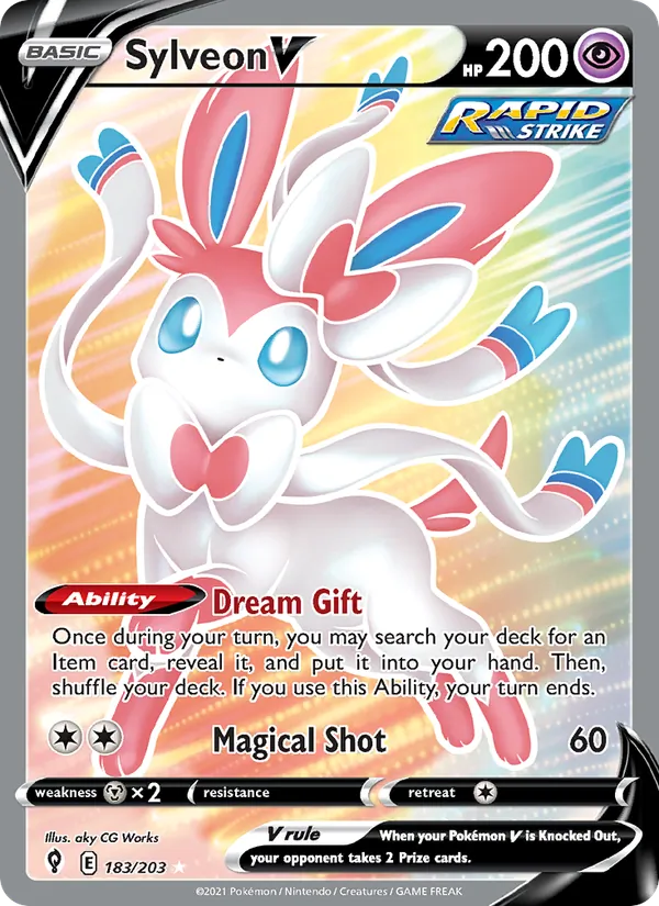 Sylveon V Evolving Skies 183/203