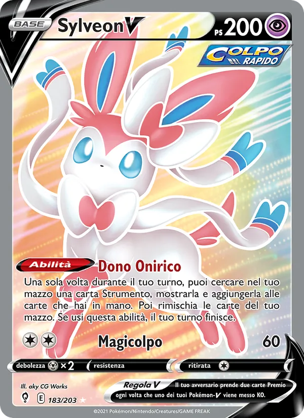 Sylveon V Evoluzioni Eteree 183/203