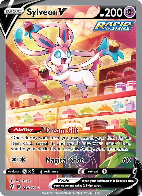 Sylveon V Evolving Skies 184/203