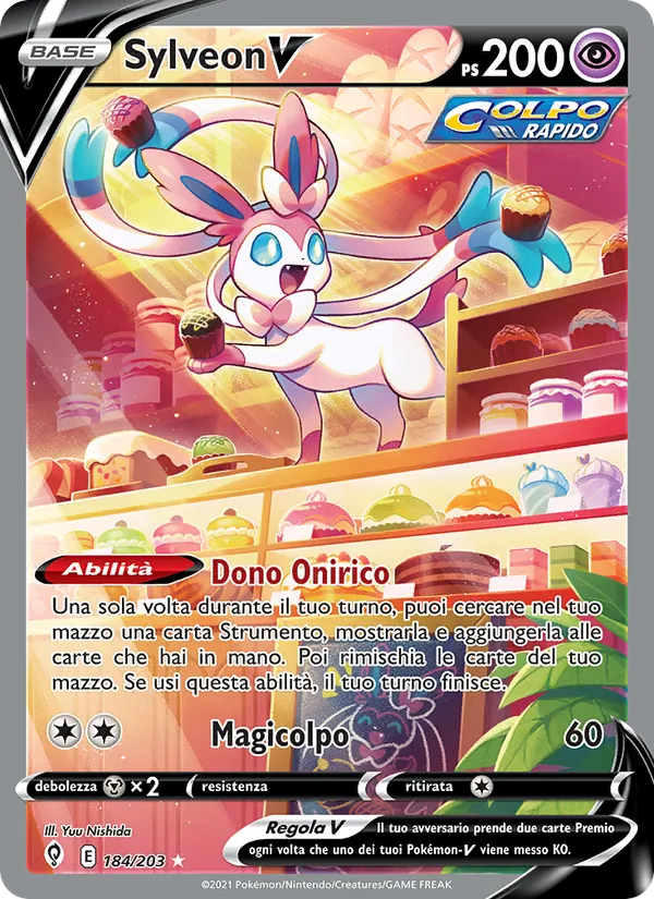 Sylveon V Evoluzioni Eteree 184/203