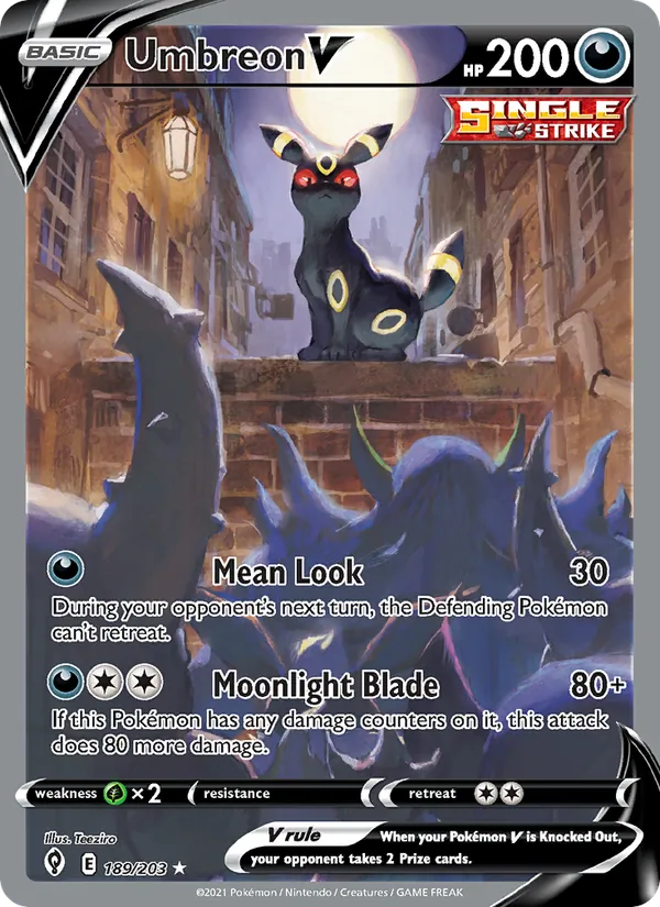 Umbreon V Evolving Skies 189/203