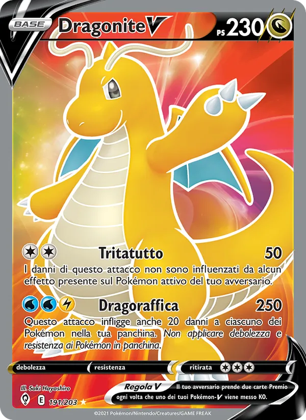Dragonite V Evoluzioni Eteree 191/203