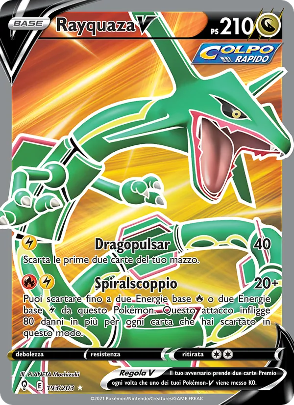 Rayquaza V Evoluzioni Eteree 193/203