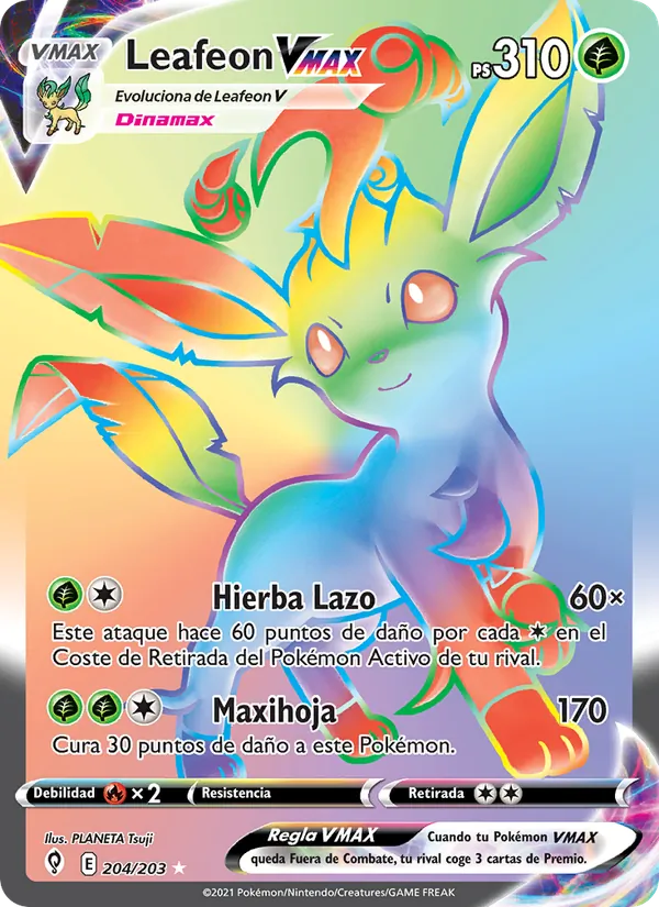 Leafeon VMAX Cielos Evolutivos 204/203