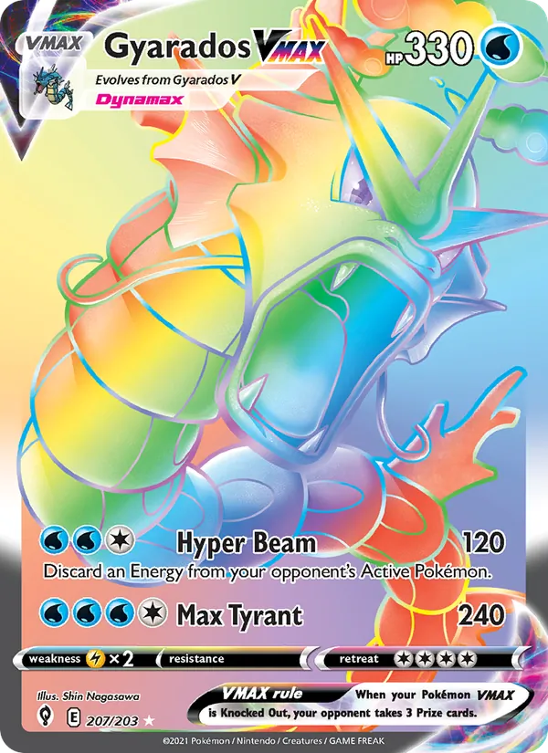 Gyarados VMAX Evolving Skies 207/203