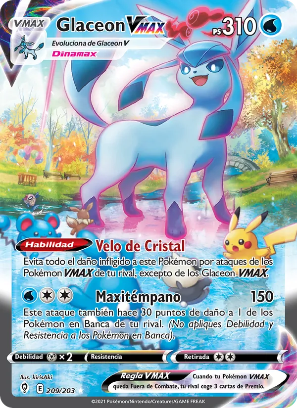 Glaceon VMAX Cielos Evolutivos 209/203