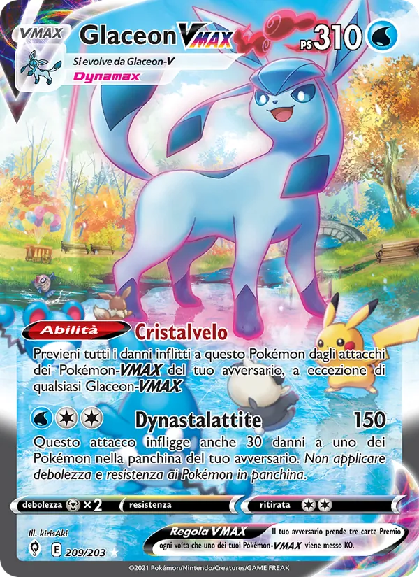 Glaceon VMAX Evoluzioni Eteree 209/203