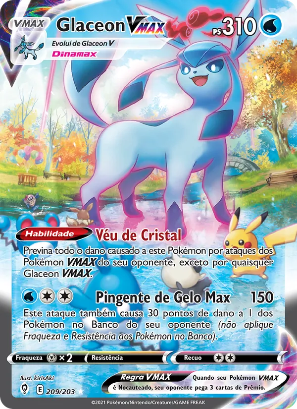 Glaceon VMAX Céus em Evolução 209/203