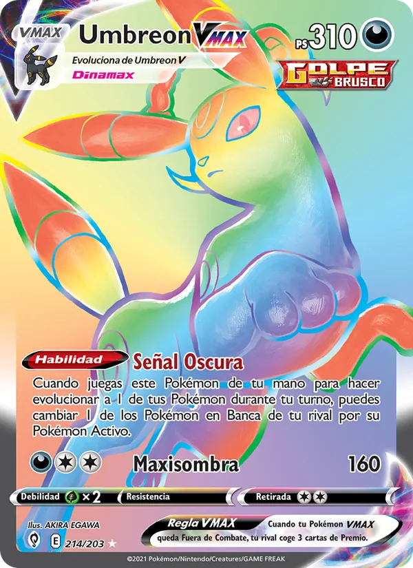 Umbreon VMAX Cielos Evolutivos 214/203
