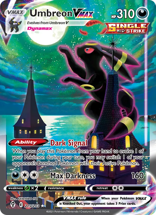 Umbreon VMAX Evolving Skies 215/203