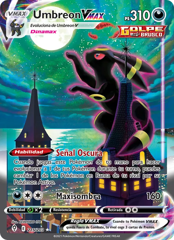 Umbreon VMAX Cielos Evolutivos 215/203