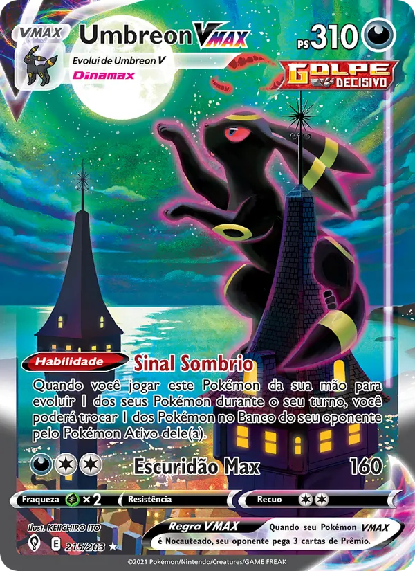 Umbreon VMAX Céus em Evolução 215/203