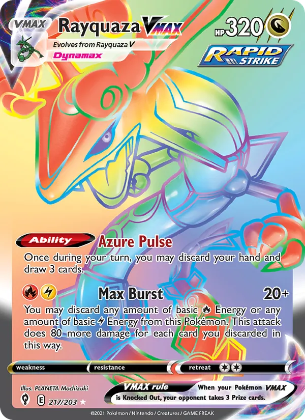 Rayquaza VMAX Evolving Skies 217/203