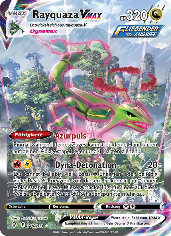 Rayquaza VMAX Drachenwandel 218/203