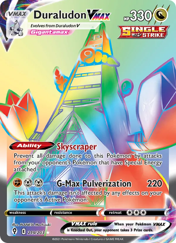 Duraludon VMAX Evolving Skies 219/203