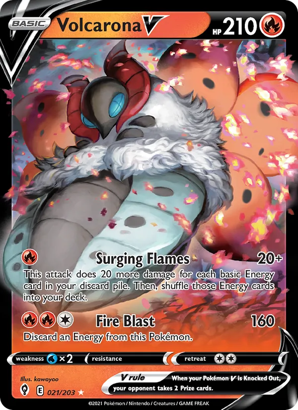 Volcarona V Evolving Skies 21/203