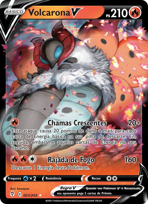 Volcarona V Céus em Evolução 21/203