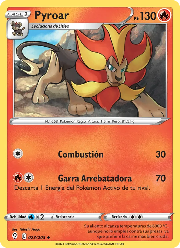 Pyroar Cielos Evolutivos 23/203